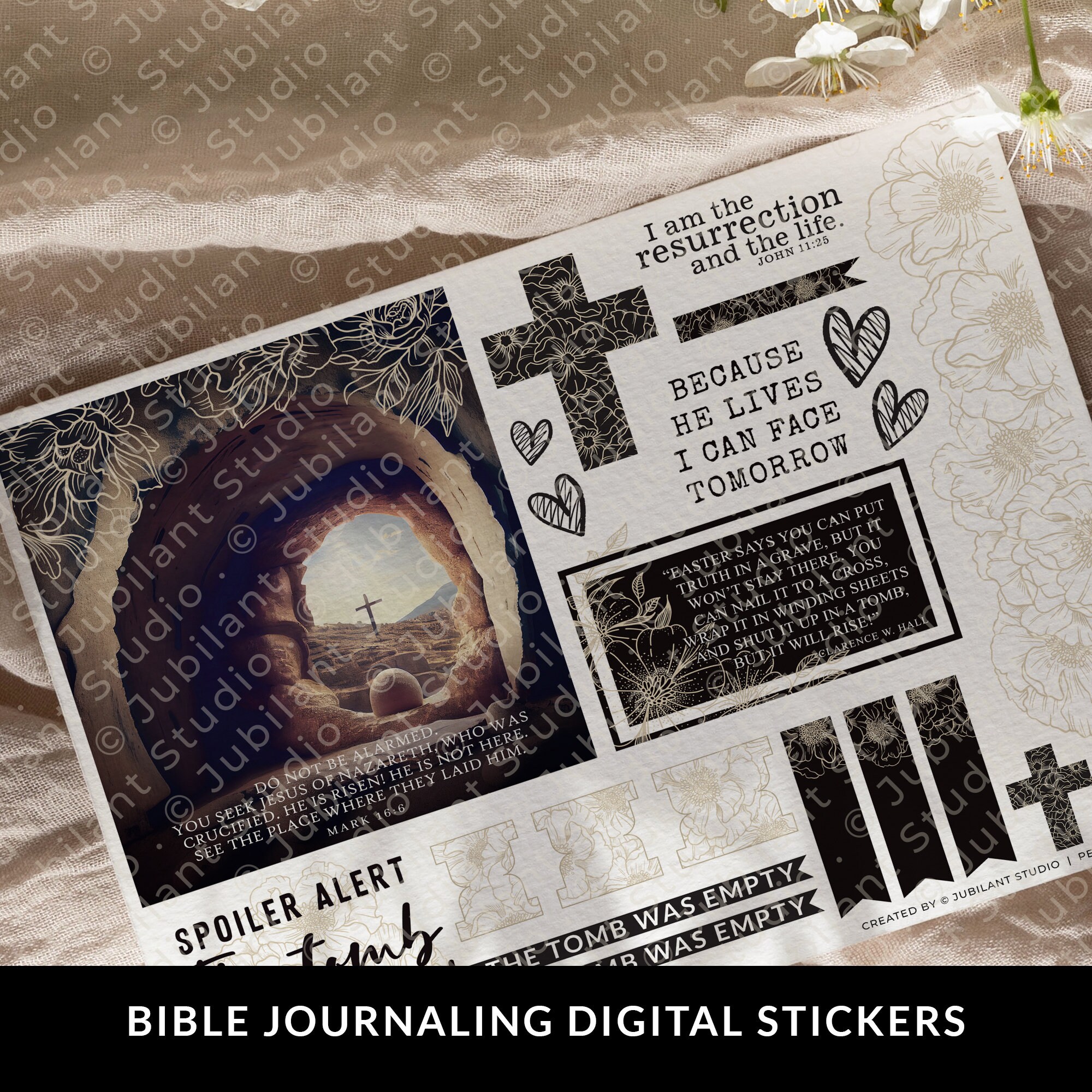 That Tomb is Still Empty Bible Journaling Printable Sticker Sheet ...