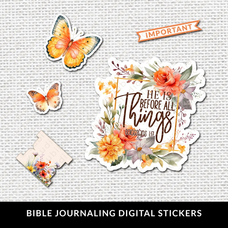 He is Before All Things Bible Journaling Stickers Printable, Diversity ...