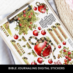 The Fall Bible Journaling Stickers Printable, Christian Faith, Bible ...
