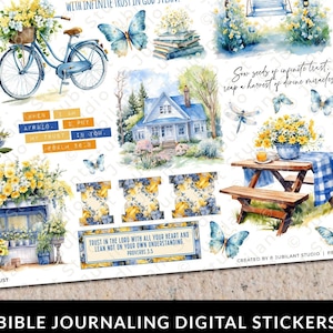 Unendliches Vertrauen Bibel Journaling Aufkleber zum Ausdrucken, Jesus, christlicher Glaube, Margin Kunst, Gebet, Bibelarbeit, Planer, Anbetung, Bibel Tabs