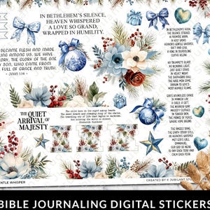 Heaven's Gentle Whisper Bijbeljournaling stickers afdrukbaar, christelijk geloof, bijbelstudie, planner, stickers, bijbelmarge kunst, bijbeltabs