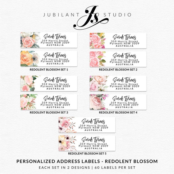 Personalized Address Label Return Address Stickers Customize Etsy