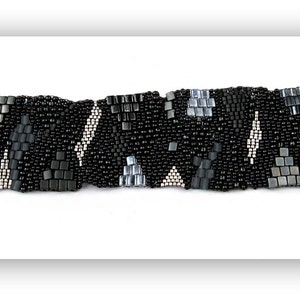 Free form peyote bracelet &quot;Madonna&quot;