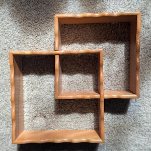 Vintage Curio Shelf Interlocking Boxes Marked Japan