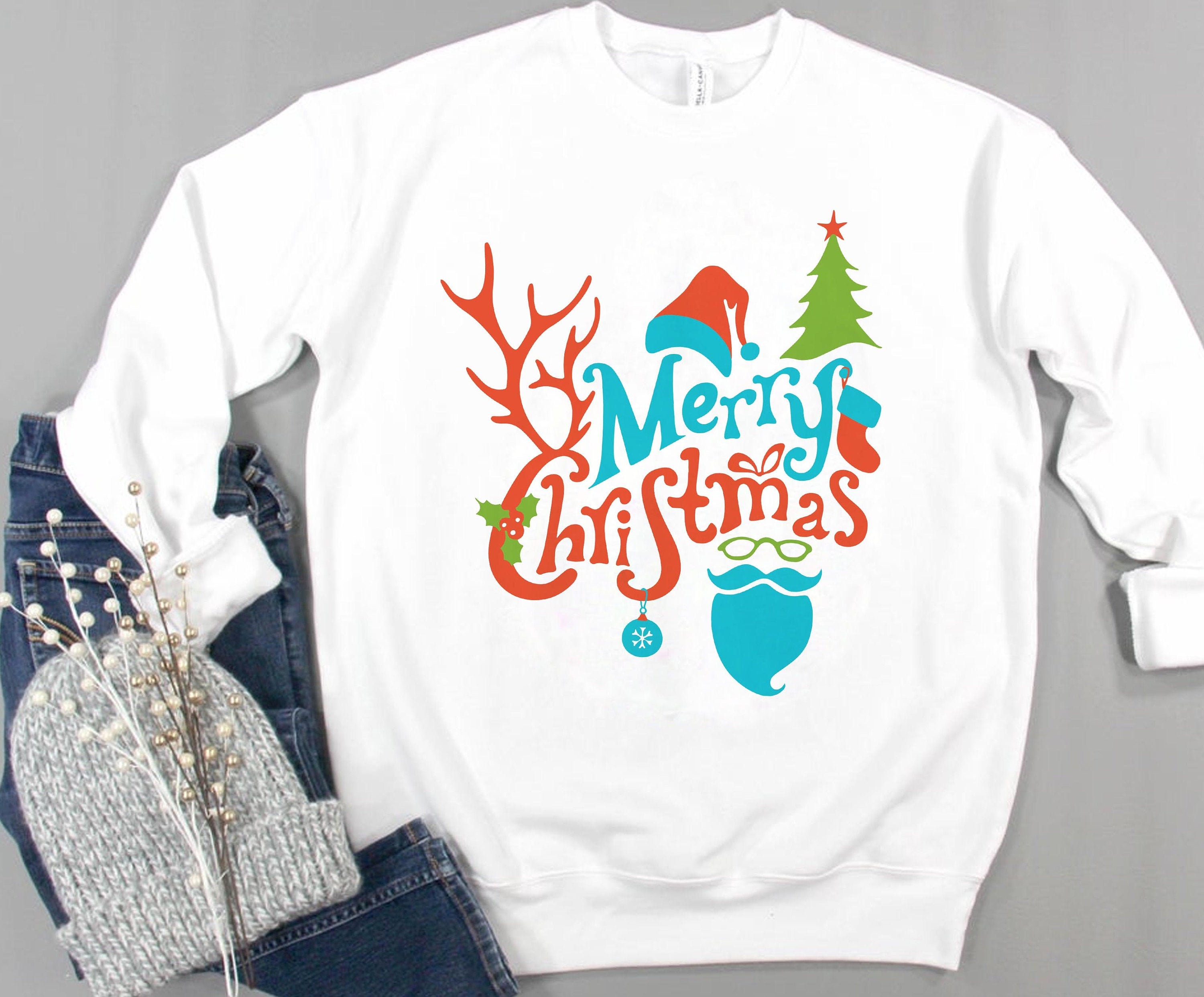 Merry Christmas Shirt Funny Christmas Shirt Christmas Tree  Etsy