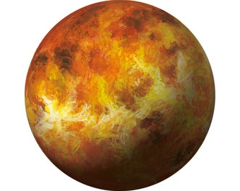 Planet Venus Print painting art print