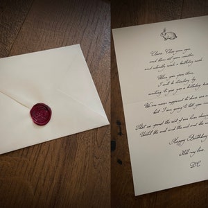 Carta manuscrita sellada con cera, servicio de escritura a mano, poema, servicio de caligrafía, carta de caligrafía, servicio de carta de escritura a mano,