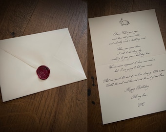 Carta manuscrita sellada con cera, servicio de escritura a mano, poema, servicio de caligrafía, carta de caligrafía, servicio de carta de escritura a mano,