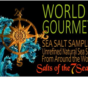 The WORLD Gourmet Sea Salt Sampler 12 All Natural Salts from around the world. BEST SELLER image 3