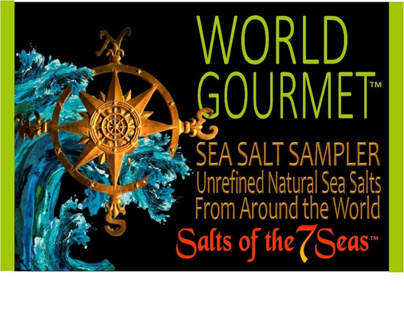 The WORLD Gourmet Sea Salt Sampler 12 All Natural Salts from around the world. BEST SELLER image 3