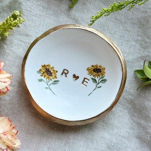 Custom Wedding Gift / Ring Dish / Date and Initials / Wedding Gift / Personalized Gift / Personalized / Engagement Gift / image 1