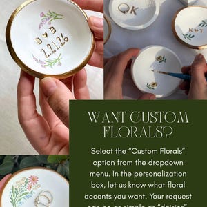 Custom Wedding Gift / Ring Dish / Date and Initials / Wedding Gift / Personalized Gift / Personalized / Engagement Gift / imagem 6