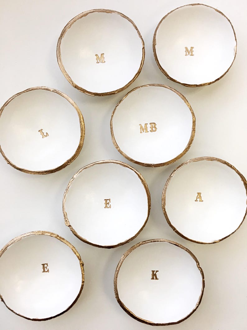 Custom Ring Dish Monogram Jewelry Dish Monogram Ring Dish Etsy