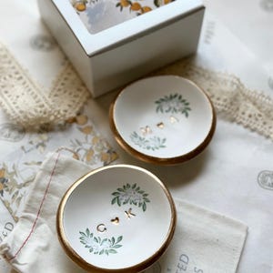 Regalo de boda personalizado / Plato para joyas / Fecha e iniciales / Regalo de boda / Regalo personalizado / Personalizado / Regalo de compromiso / imagen 12