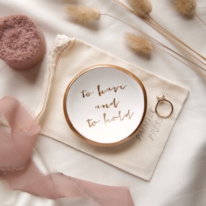 To Have and To Hold Jewelry Dish // Ring Dish // Catch all // Personalized Gift // Personalized // Valentines Gift // Bridesmaids //