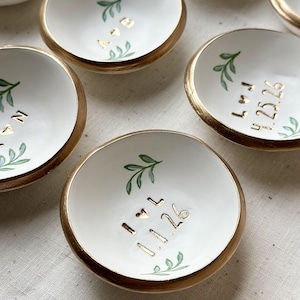 Regalo de boda personalizado / Plato para joyas / Fecha e iniciales / Regalo de boda / Regalo personalizado / Personalizado / Regalo de compromiso / imagen 9