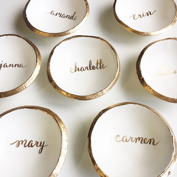 Bridesmaids Gifts / For Bridesmaids / Flower Girl Gift / Unique Gift / Personalized Gift / Name Gift / Gift on a Budget / Jewelry Dish