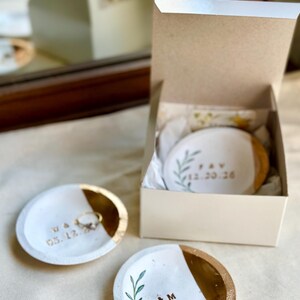 Custom Engagement Ring Dish – Personalized Jewelry Catch-All, Ideal for Bride’s Wedding Day or Anniversary image 8