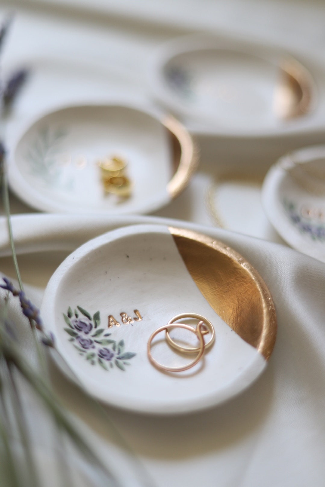 Custom Engagement Ring Dish – Personalized Jewelry Catch-all, Ideal for ...