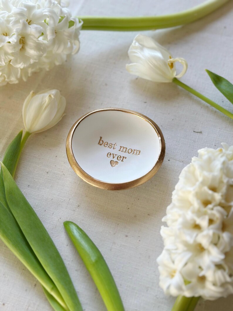 Mother’s Day Gift from Daughter - Personalized Ring Dish for Mom | Custom Jewelry Dish | Meaningful Gift for Mom | Keepsake Gift image 5