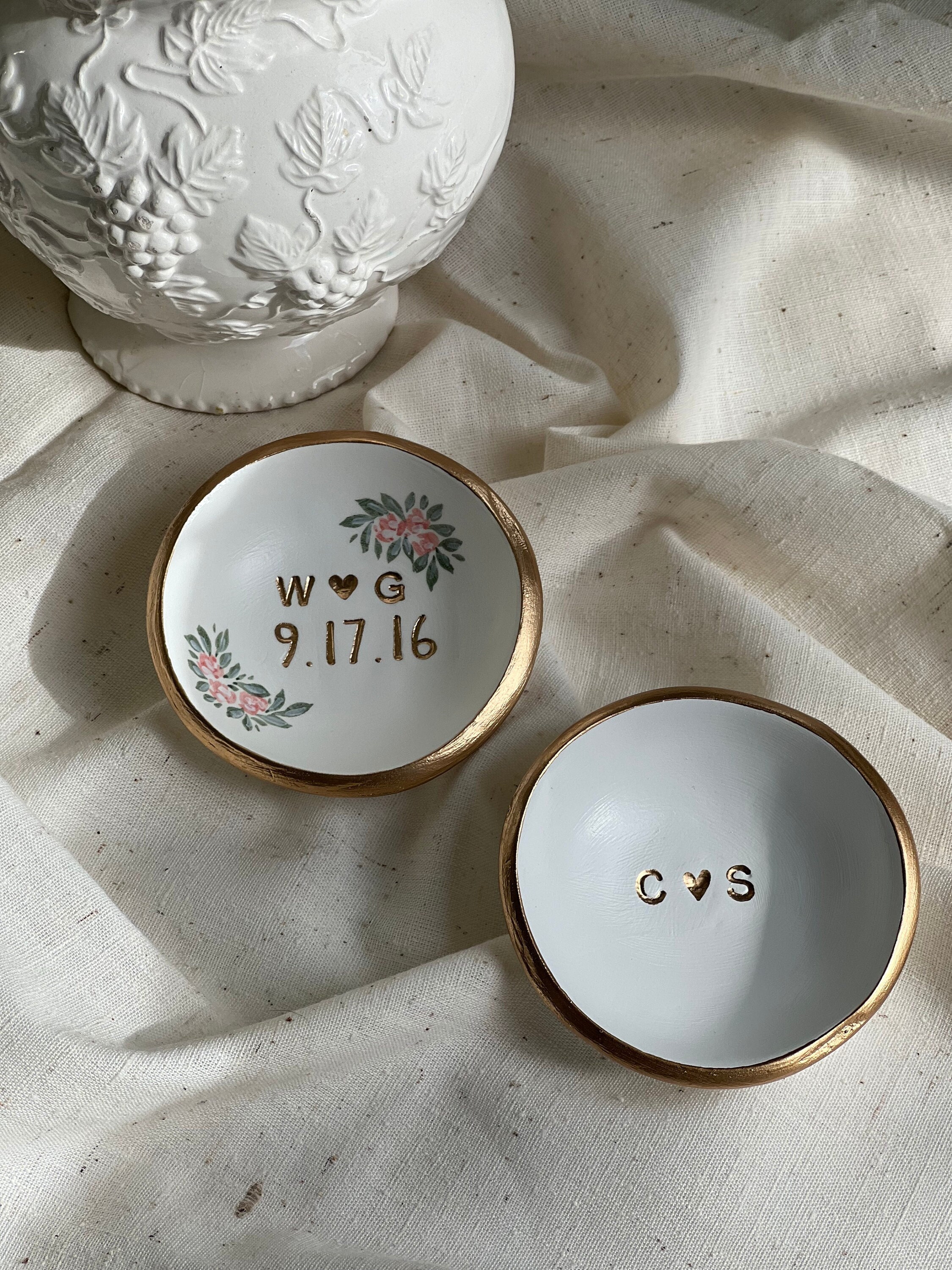 His Hers Ring Dish Etsy