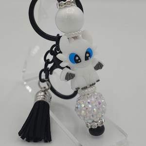 Toothless Keychain, Wristlet or Mirror hanger Luna