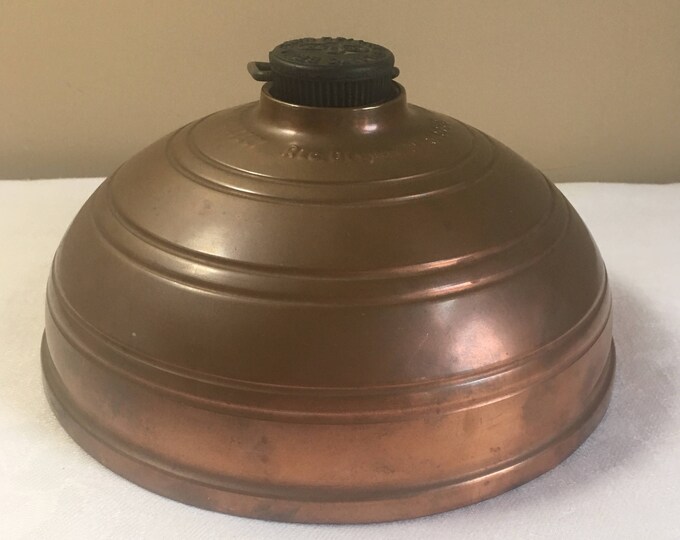 WAFAX Copper Hot Water Bottle Vintage 1947, Pancake Round Copper Bed