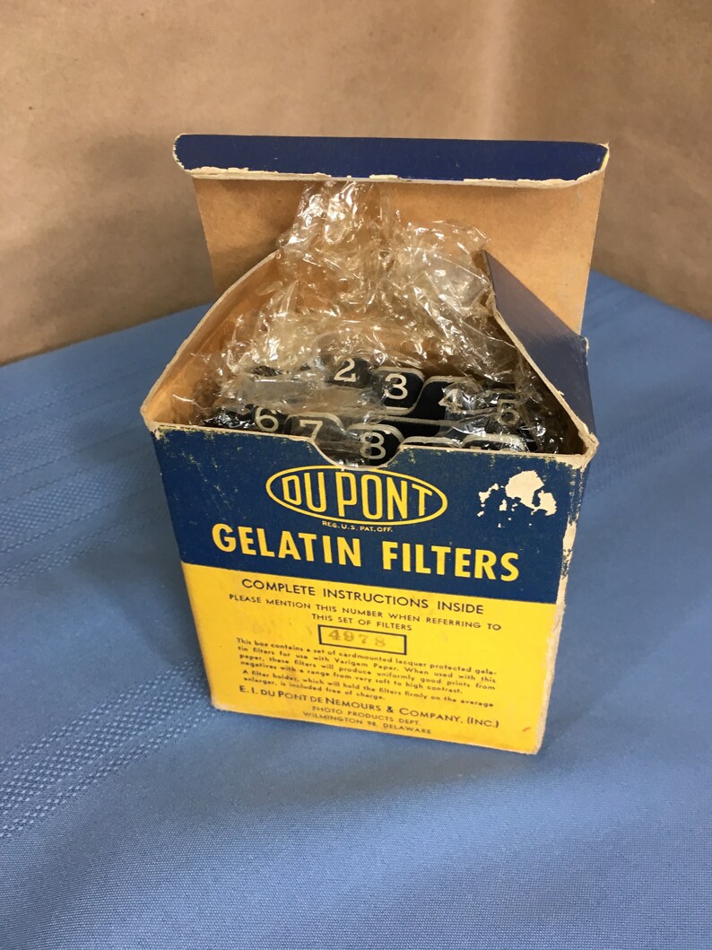 Vintage DU PONT Gelatin Filters Set 10C for Varigam Etsy