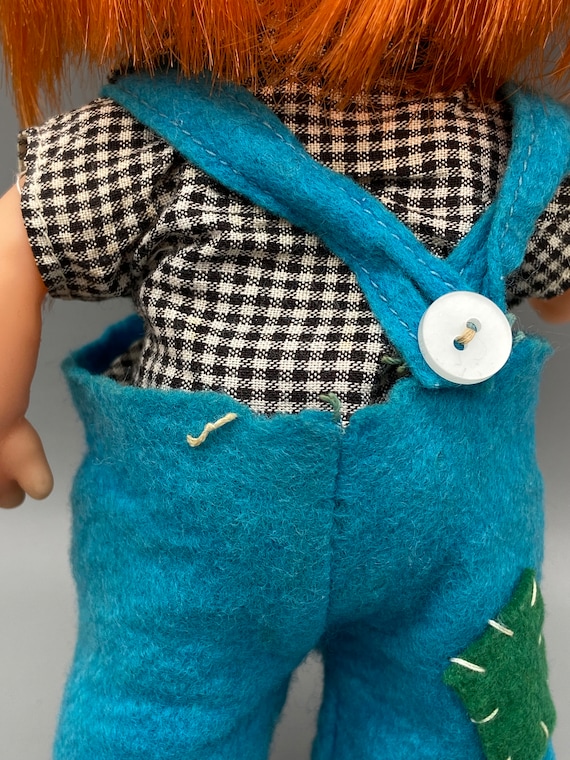 Mischievous Boy Doll With Orange Hair Vintage 1970s-80s Made