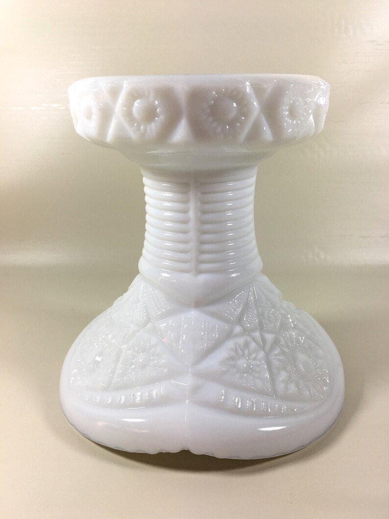 Punch Bowl Stand Milk Glass the Concord by Mckee Etsy