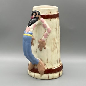 Twin Winton CA Pottery Hill Billy Mug Stein Mountain Boys Design Tankard circa 1947 to 1974 Large Size 24 oz no damage Father&#39;s Day Gift