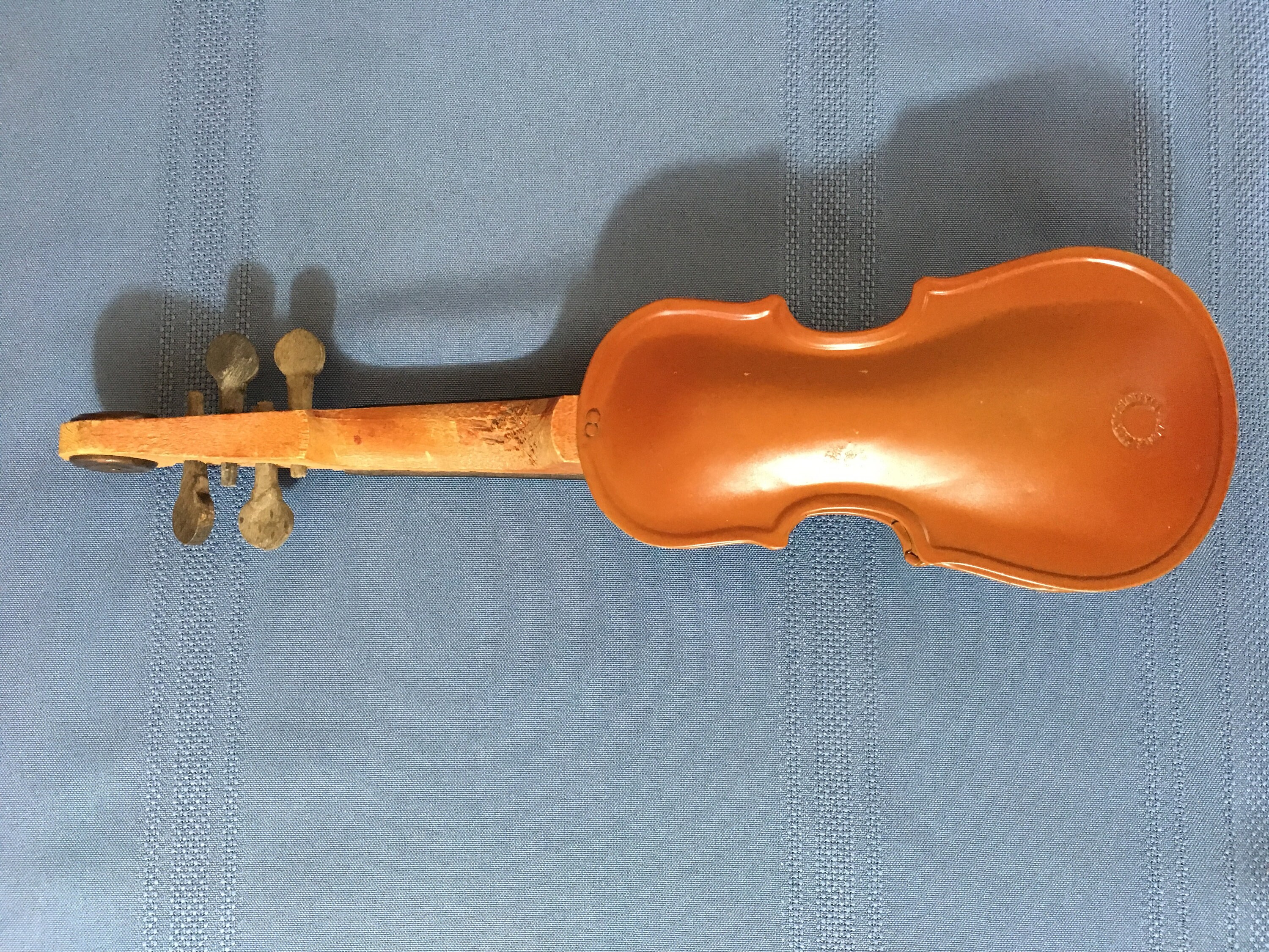 ドイツ製手工品糸巻き4本　バイオリン用未使用 Toy Violin Bow Made in Czechoslovakia 1940s, Tin + Wood