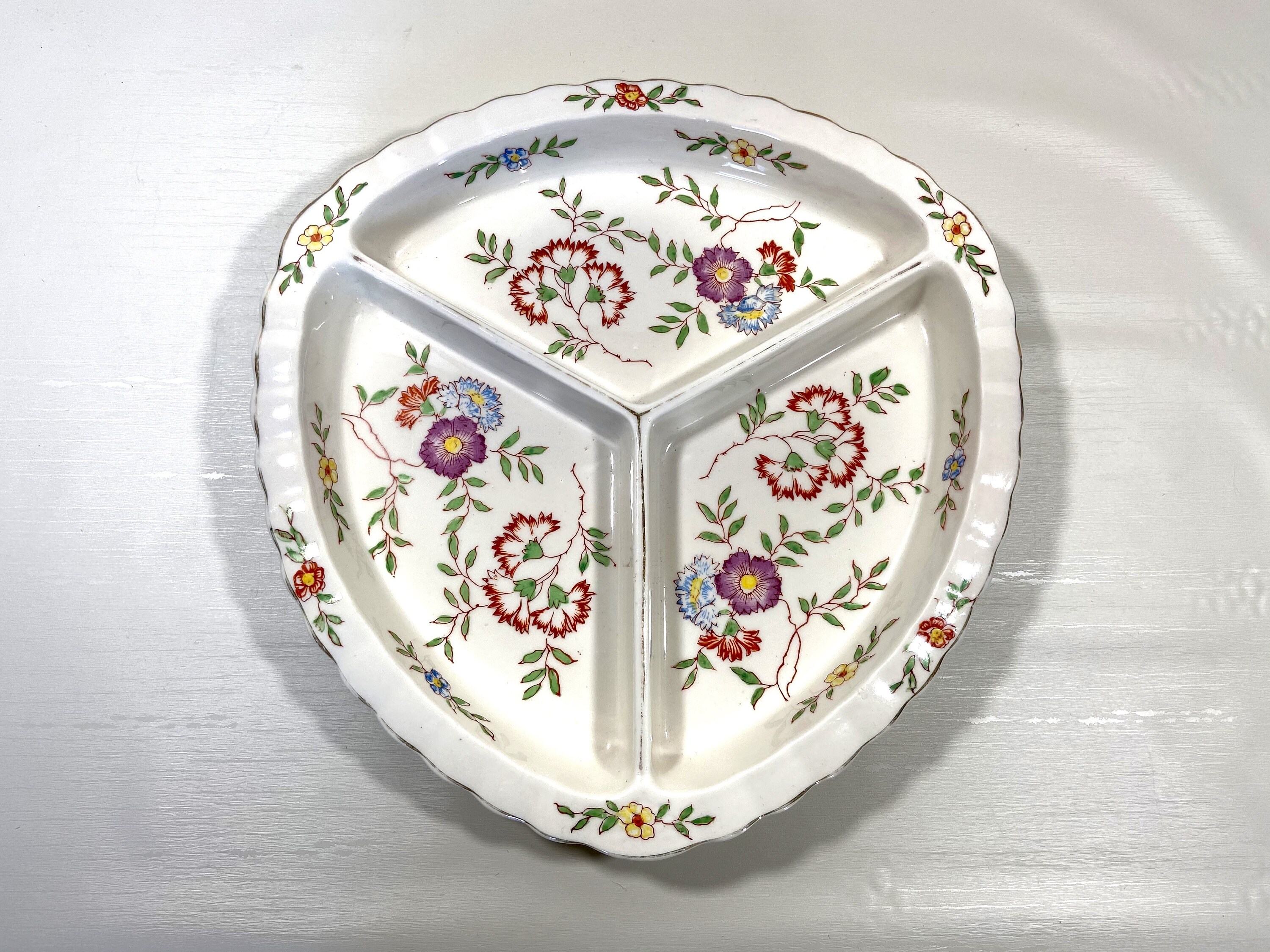 Vintage Divided Relish Dish Made in Japan Early 1900s Etsy