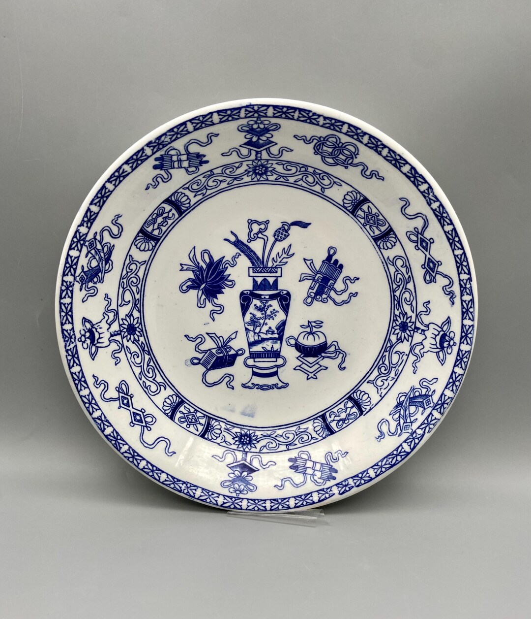 マーストリヒトSOCIÉTÉ CÉRAMIQUEコンポティエ　オランダフランス Societe Ceramique Maastricht Serving Bowl: Antique Blue