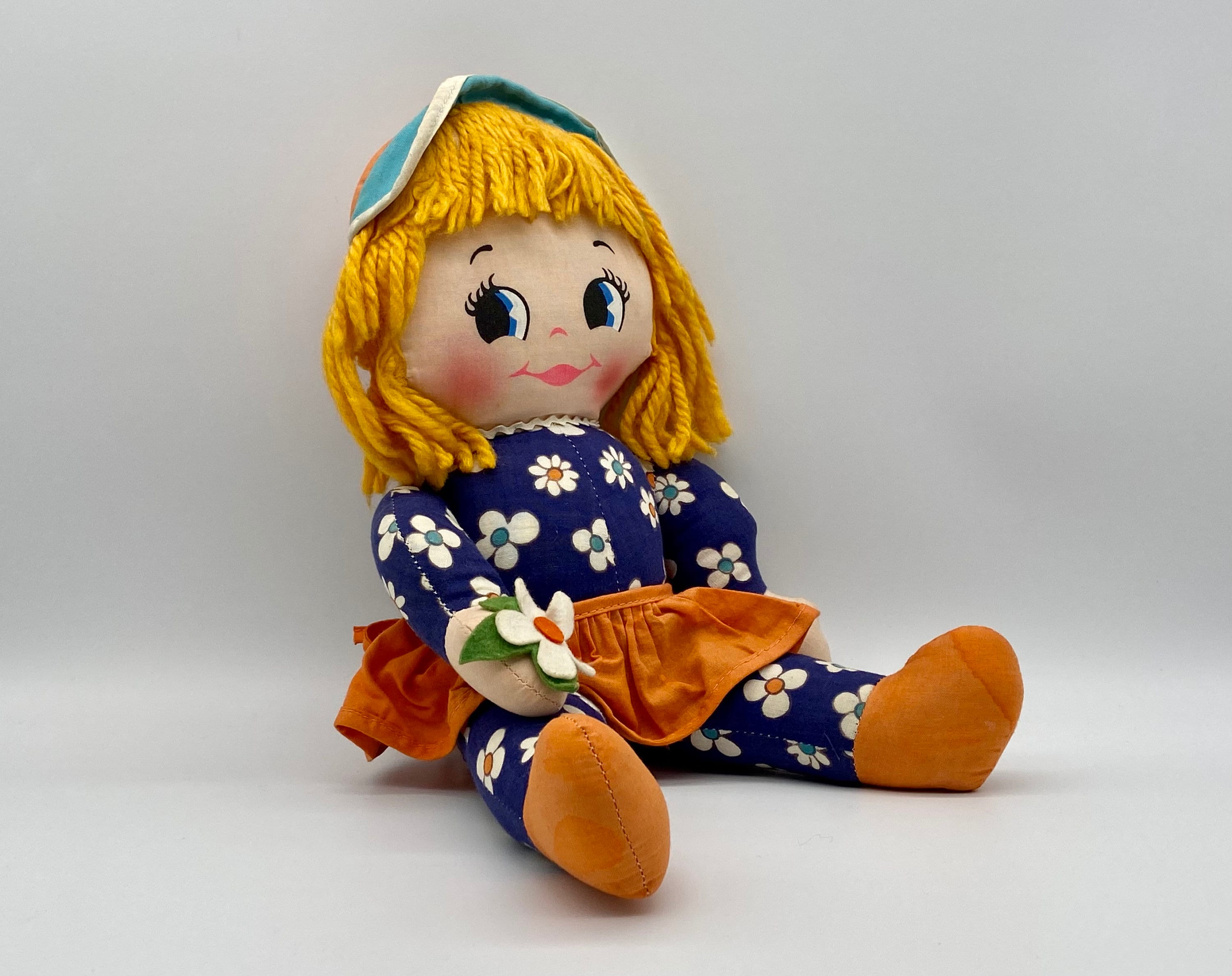 Vintage Rag Doll Raggi Gretel Cloth Doll Circa 1969 by Amsco Vintage Rag Doll Raggi Gretel Cloth Doll Circa 1969 by Amsco