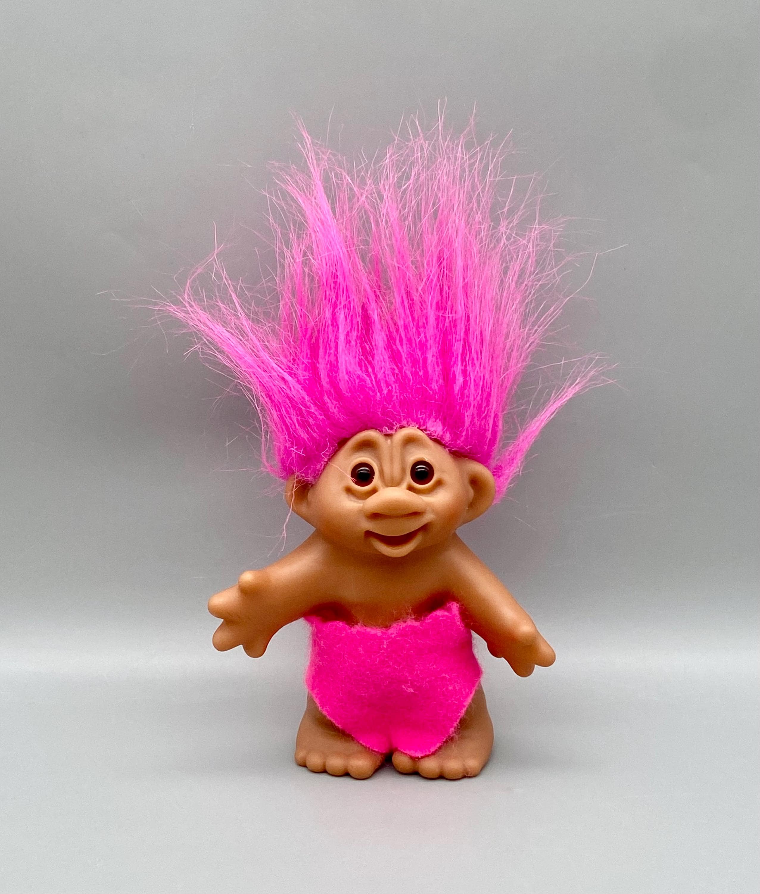 Vintage DAM Troll Doll: Bright Pink Hair, 2005 Collectible - Etsy