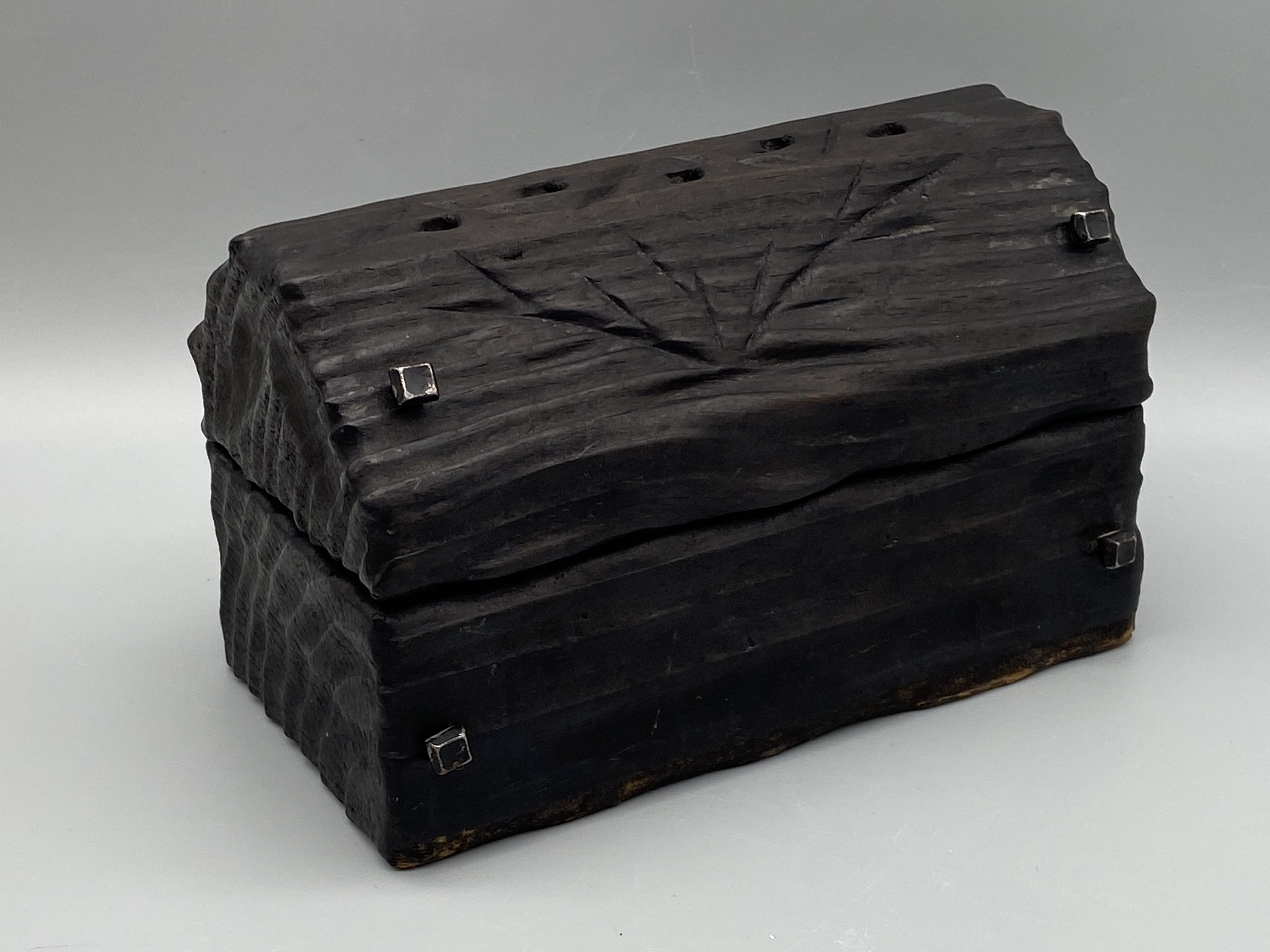Black Wooden Gift and Keepsake Box / 6 X 4 X 3 Inch / Black Storage Box /  Black Gift Box / Black Urn / Dark Wood Box / Favor Box/ Wood Box 