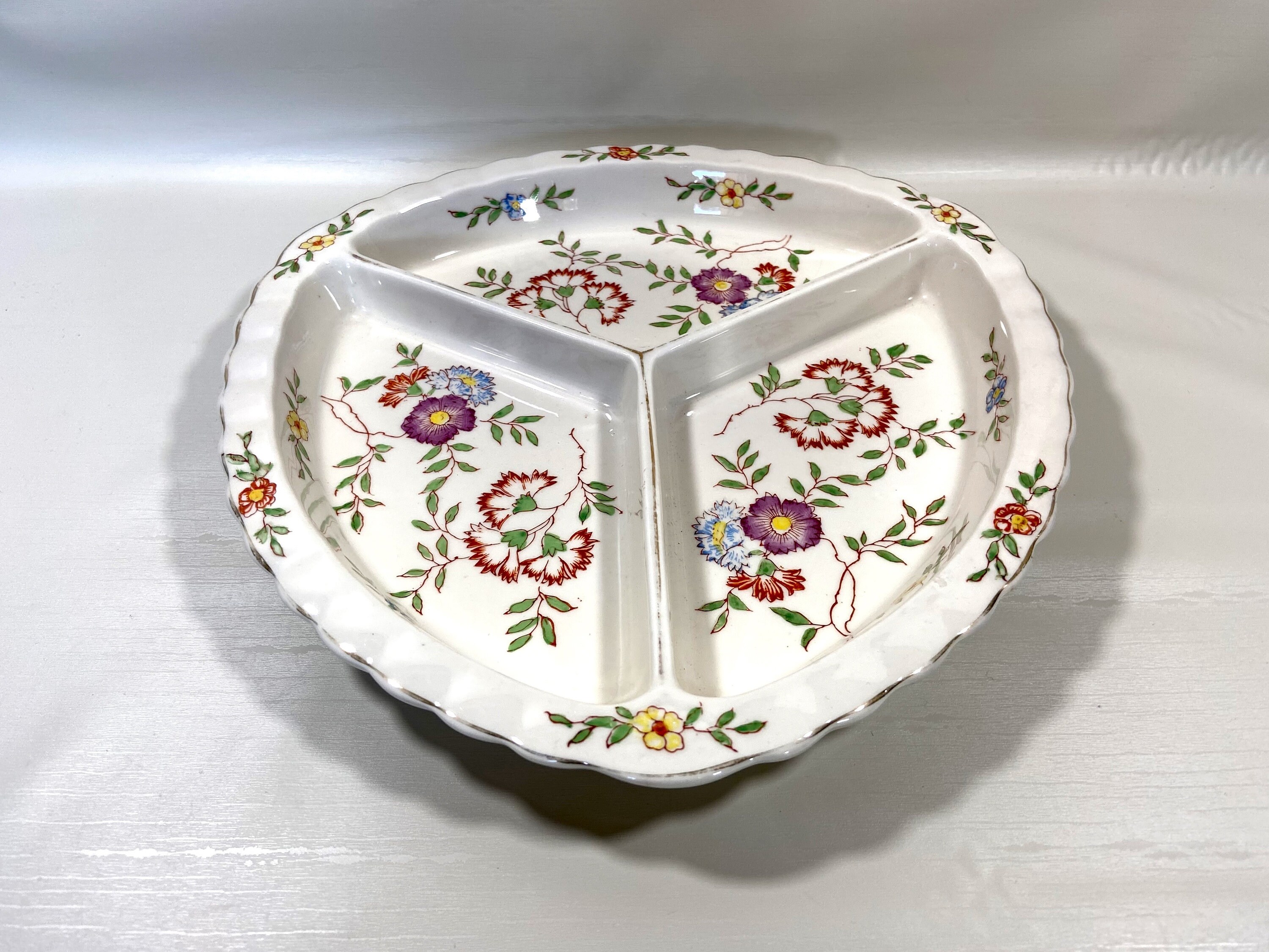 Vintage Divided Relish Dish Made in Japan Early 1900s Etsy
