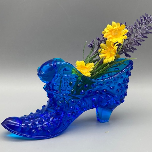 Fenton Glass Shoe Etsy
