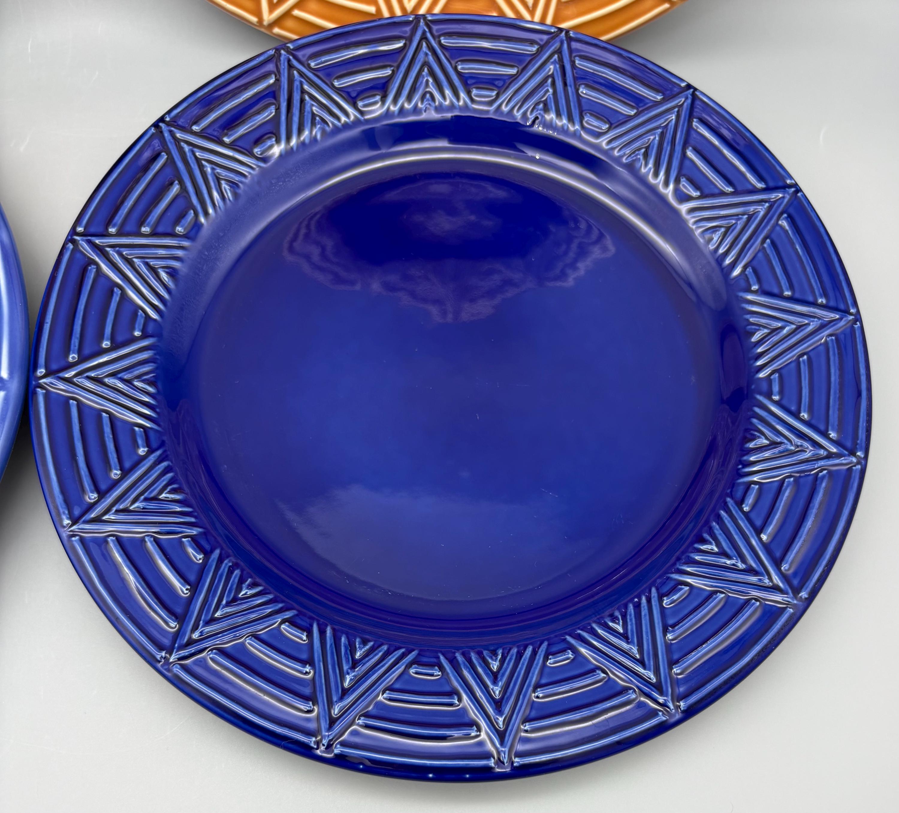 Vintage HF Coors Aztec Stoneware Plates Set, Mid-century Southwest ...