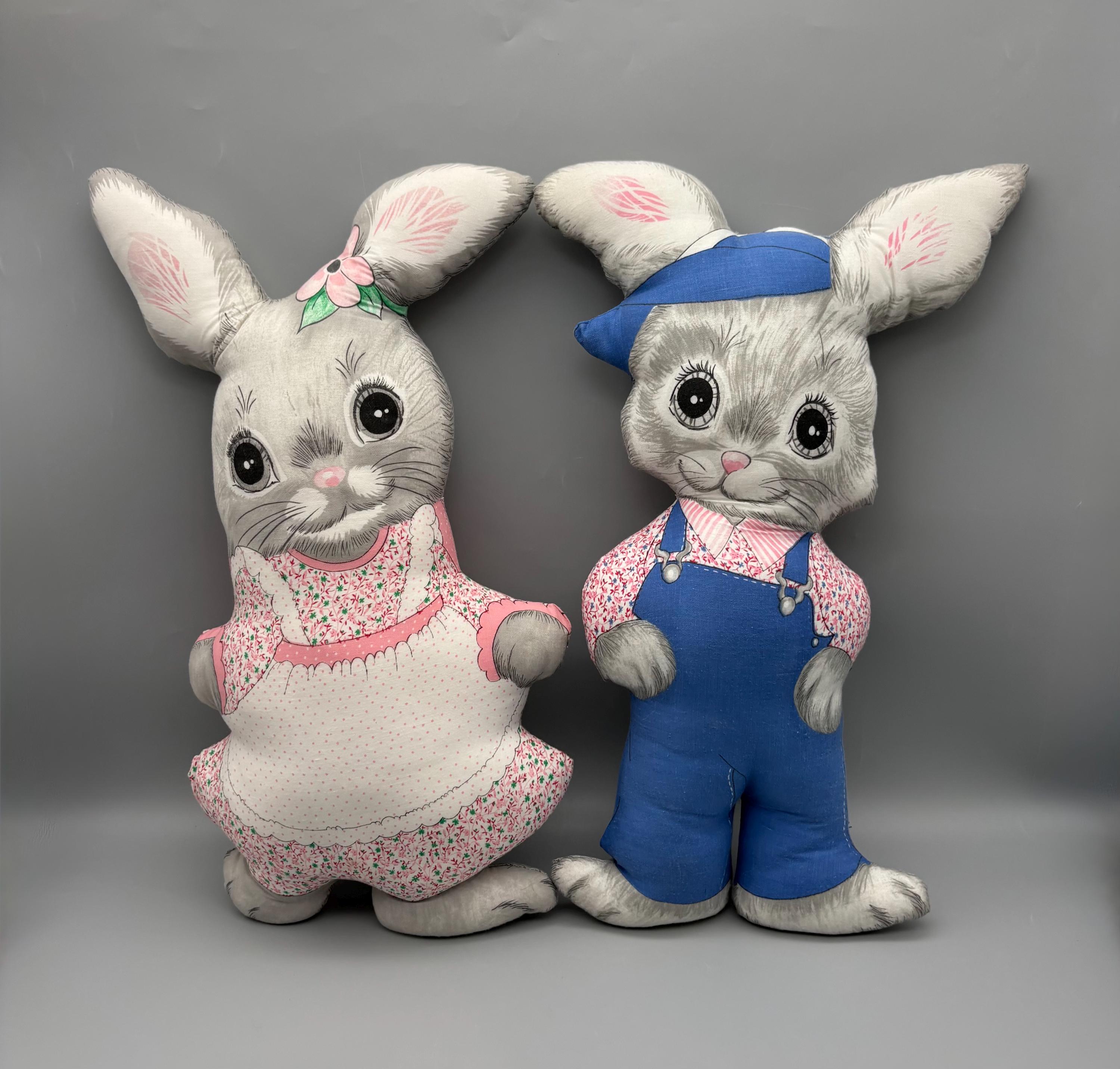 Vintage Pink Bunny Animal 1970s - Etsy