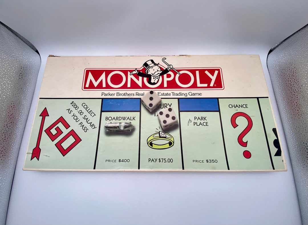 Vintage 1985 Monopoly Board Game - Parker Brothers No. 0009 - Etsy