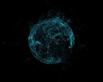 Orbe de control del agua, poder del anime - Ventilador proyector holográfico 3D de mano para cosplay Mk.II