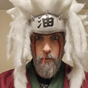 Clip in nose ring, with exaggerated anime perverted nose bleed.