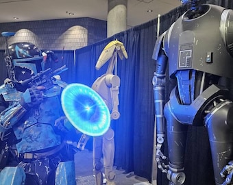 Mandalorian Energy Shield (Upgraded new Holo!) - Cosplay 3D Holographic Handheld Projector Fan Mk.II