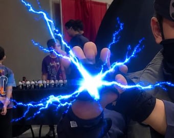 Ataque relámpago de palma - Ventilador proyector holográfico 3D de mano para cosplay Mk.II