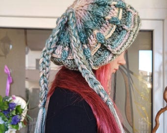 Premium Slouchy Beret/Hand crochet Bohemian Beret/Luxury French Beret/ with  3D flowers/Women's Unique Beret