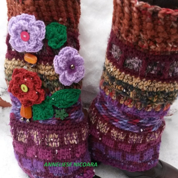Second payment for Chris/Leg Warmers /Bohemian handcrocheted Leg Warmers/Winter Leg Warmers/Free shipping