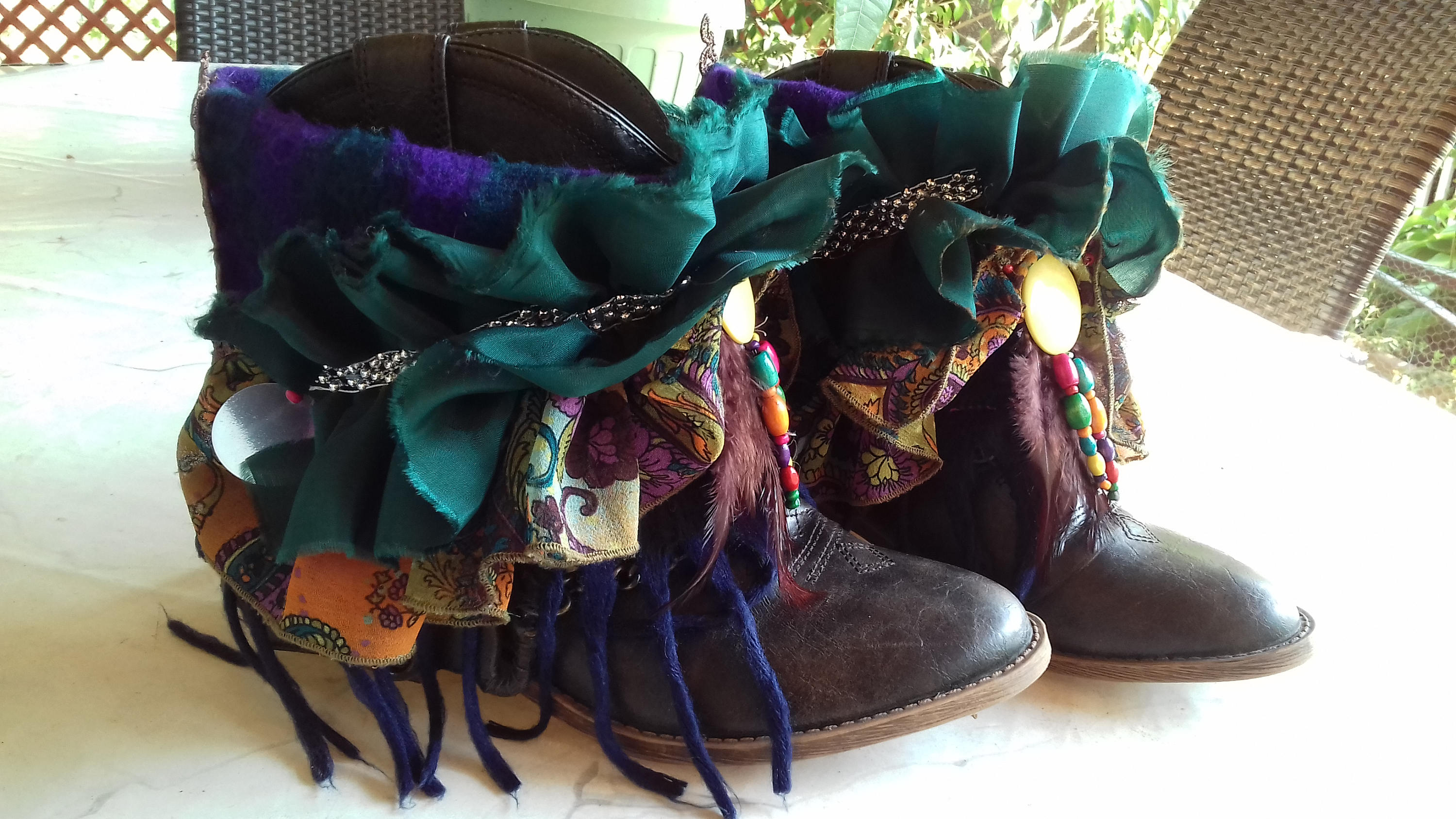 Boho Boot Wraps Boot Accessories Boot Cuffs Boot Bling Etsy