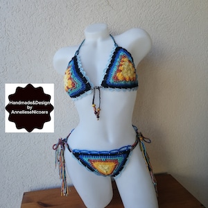 Crochet bikini, Crochet beachwear, Crochet sun suit, Crochet bikini set, Crochet bikini top, Crochet swimsuit, Crotchet bikini, Cheeky